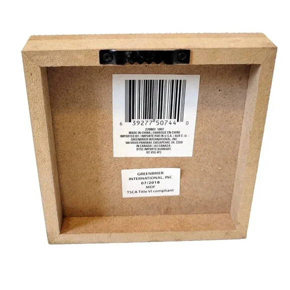 Home Is Where Love Resides Desk Wall Art 4 5/8" x 4 5/8" Particle Board - Picture 2 of 2